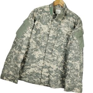 US Army ACU Combat Uniform Top Military UCP Digital Camo Sz Medium Foliage Green